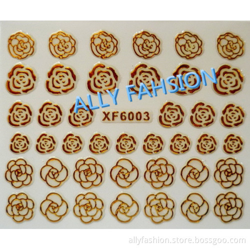 3D Nail sticker,3D metal nail sticker,3D nail art,nail beauty
